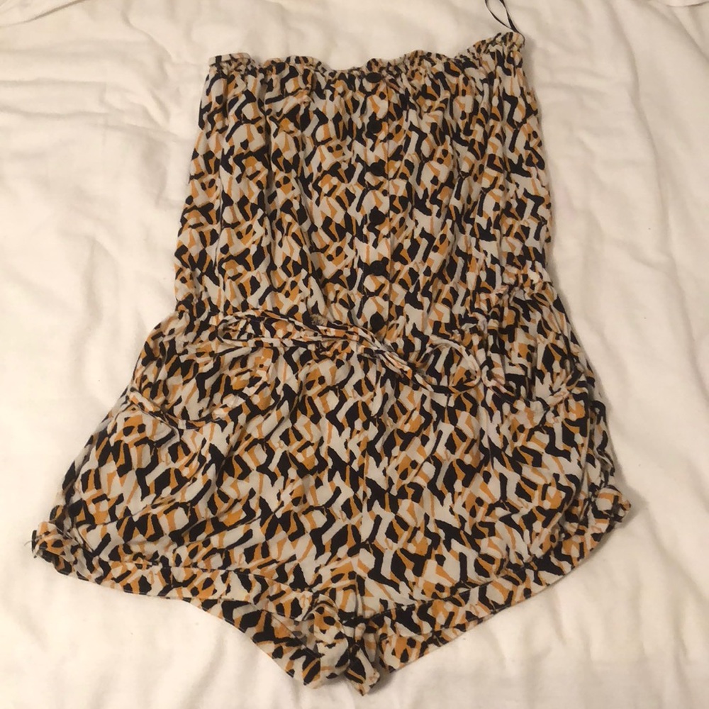 strapless romper